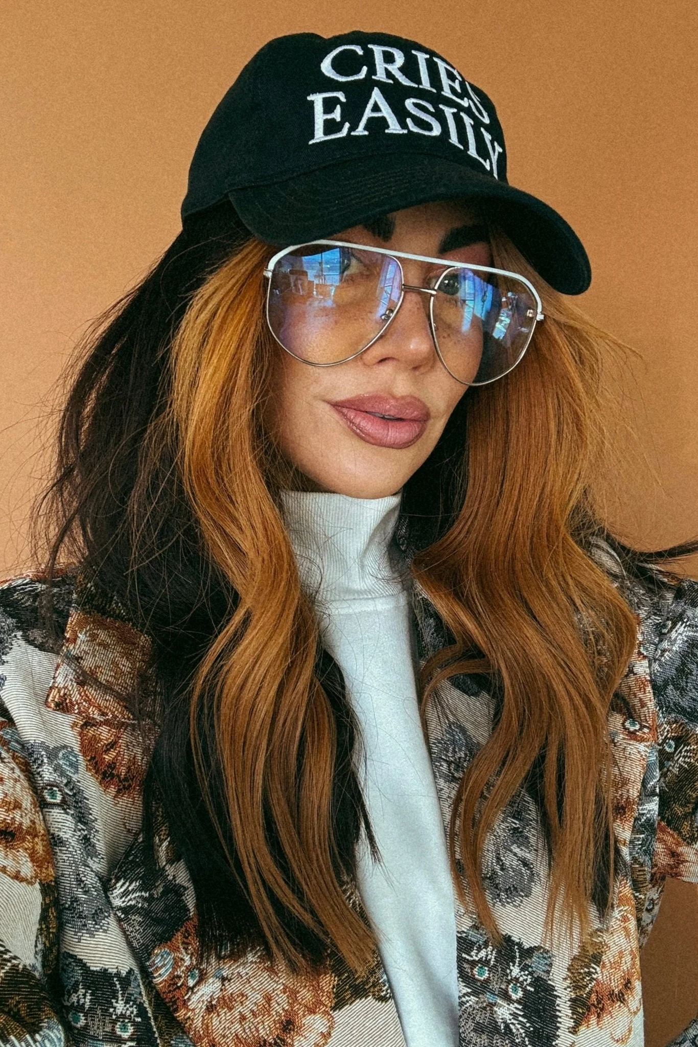 Cries Easily Embroidered Dad Hat