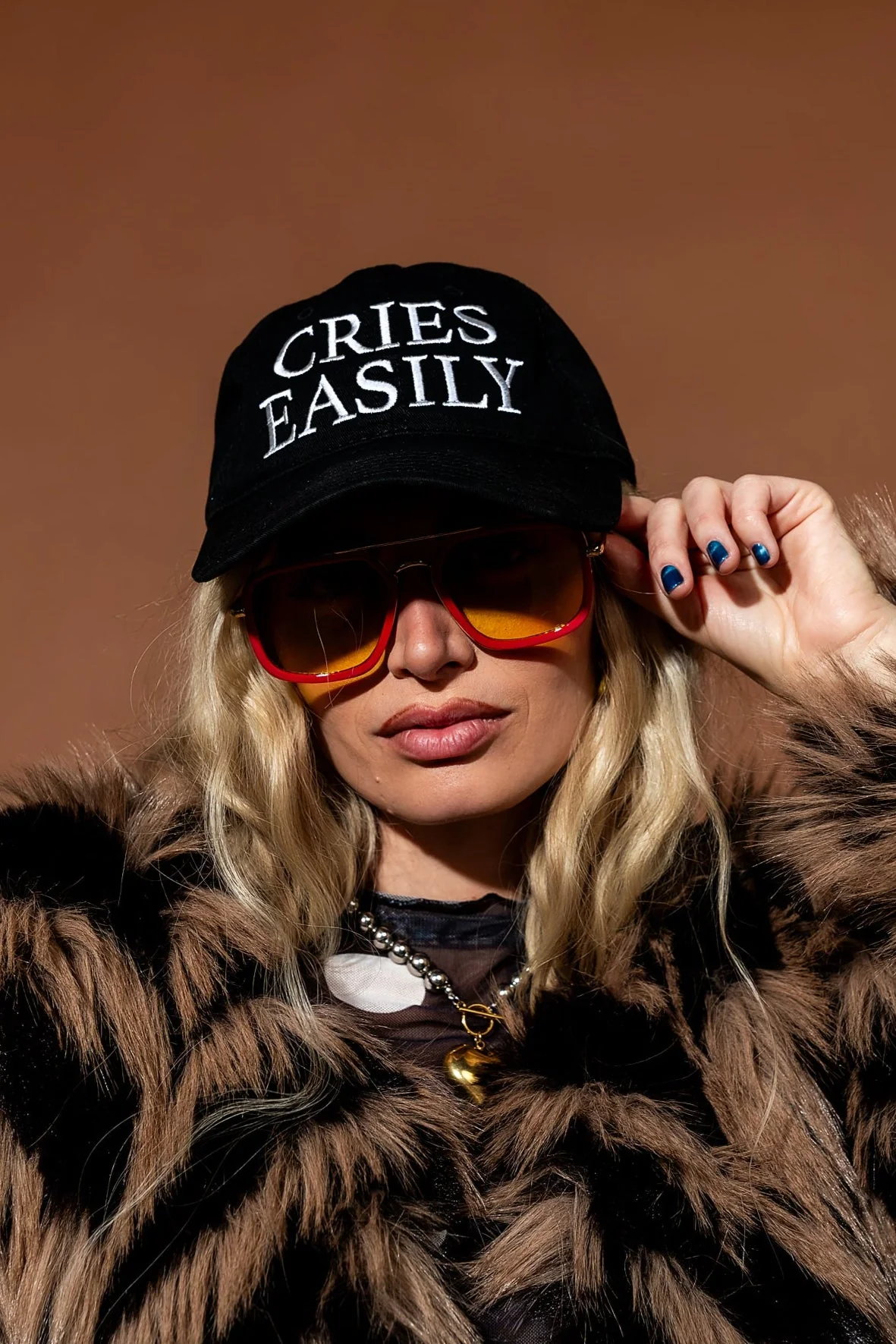 Cries Easily Embroidered Dad Hat