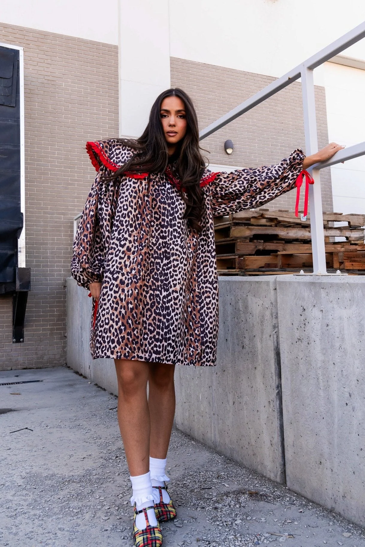 Magic Maker Mini Dress in Leopard Lady