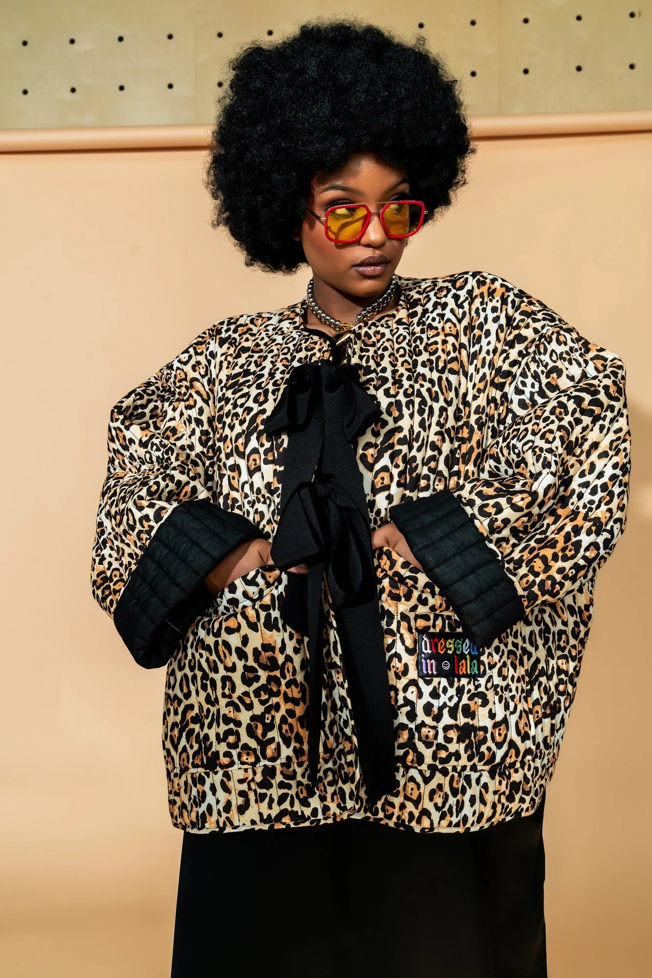 Welcome to Lalaland Quilted Leopard Oversized Jacket