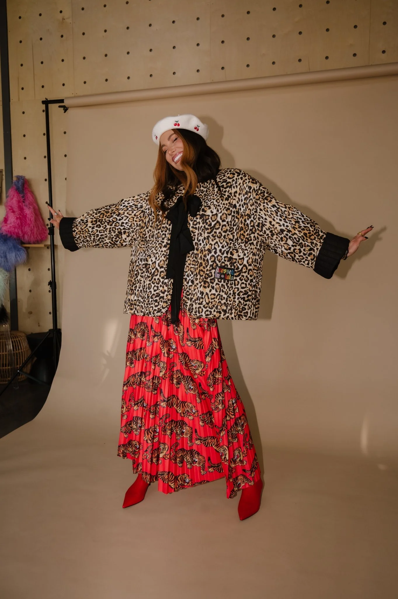 Don't Let Them Tame You Pleated Midi Skirt