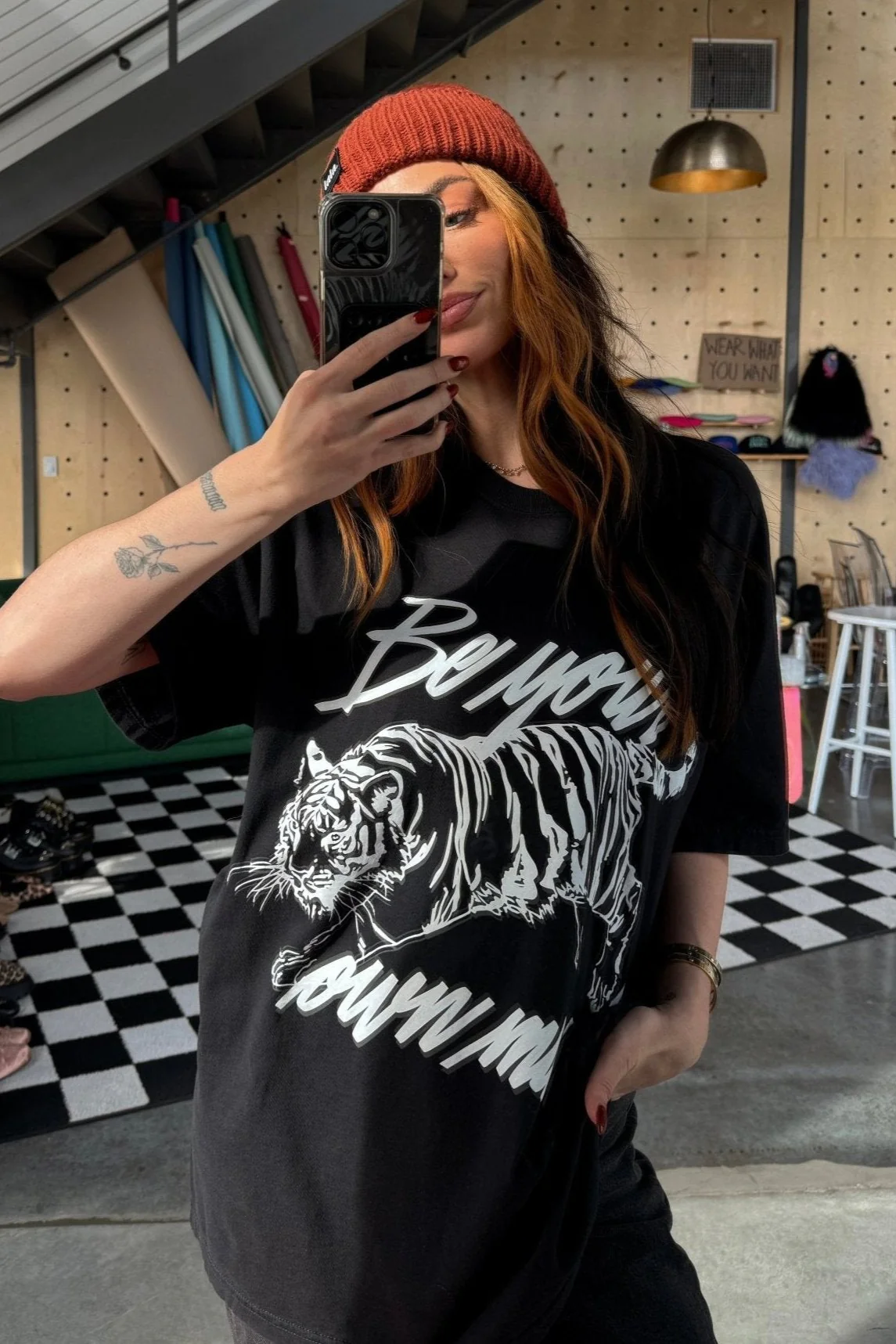 Be Your Own Muse Oversized Tiger Tee