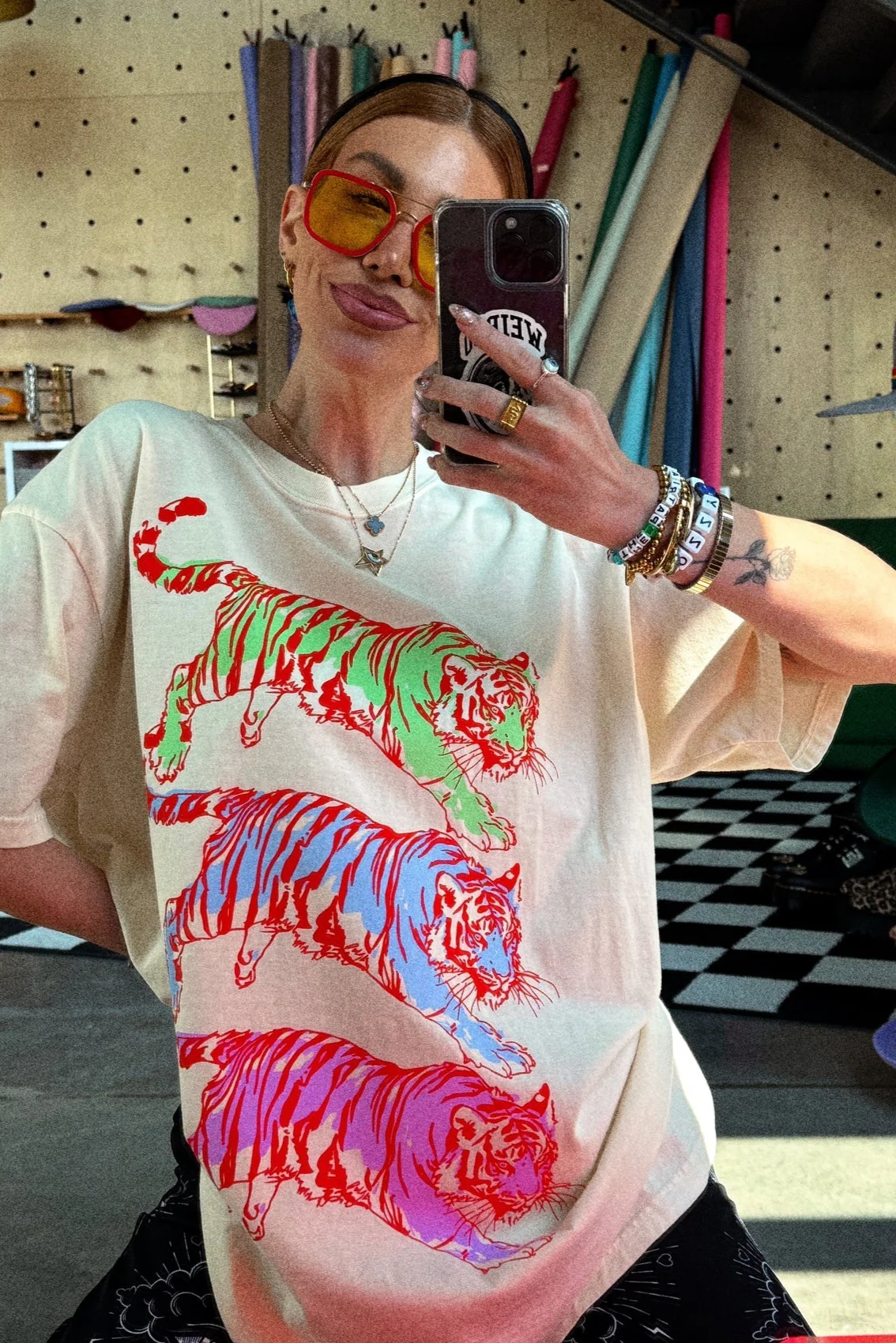 Sticks and Stones Oversized Tiger Tee
