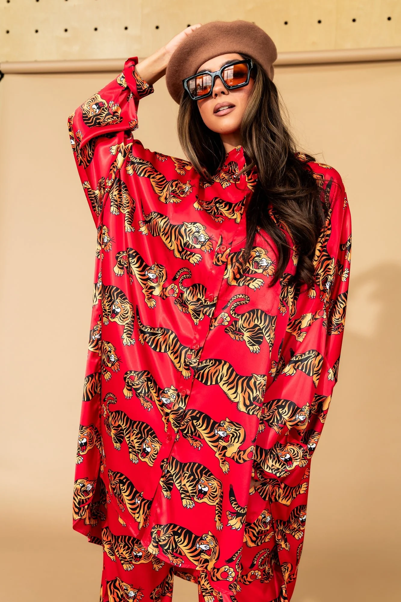 Lala Satin Playsuit in Don't Let Them Tame You