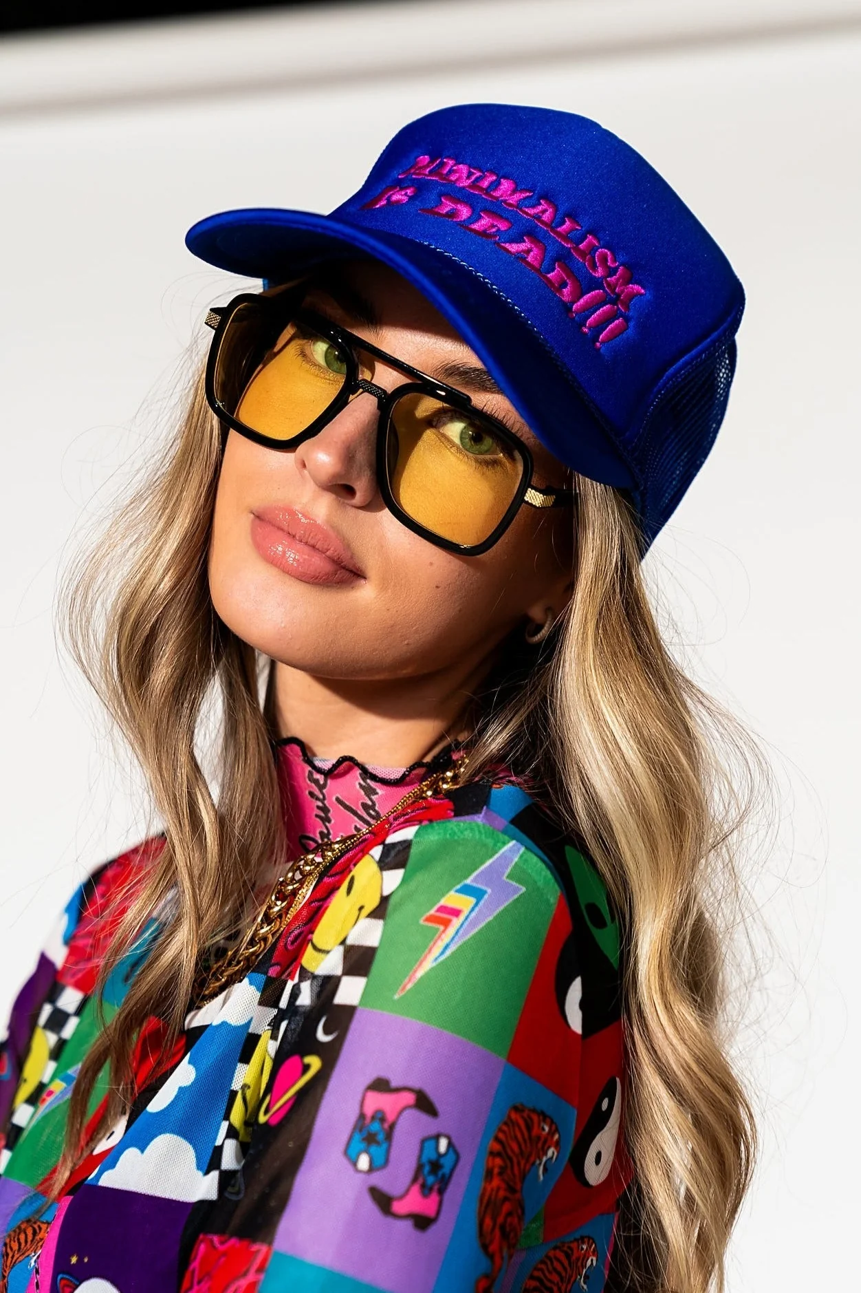 Minimalism Is Dead Embroidered Trucker Hat