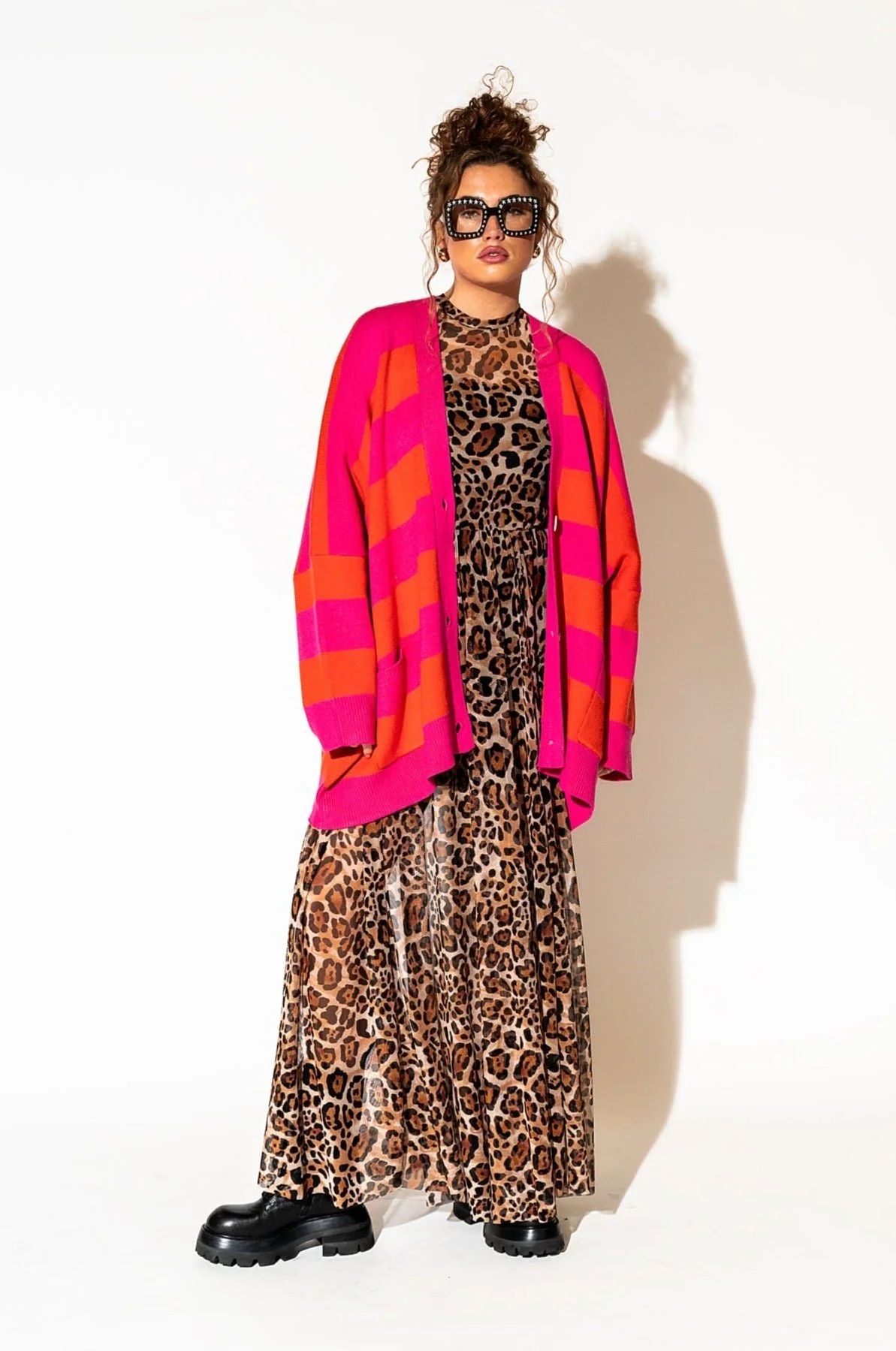 More You Mesh Maxi Dress in Macro Leopard *RESTOCKING SOON*