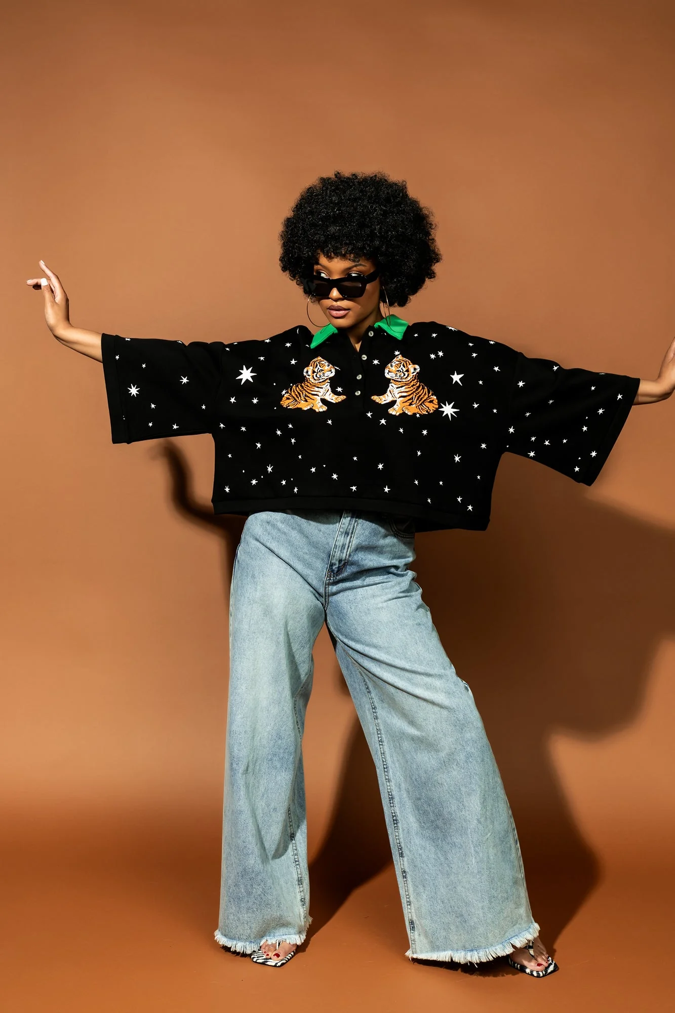 Made of Stardust Cropped Polo