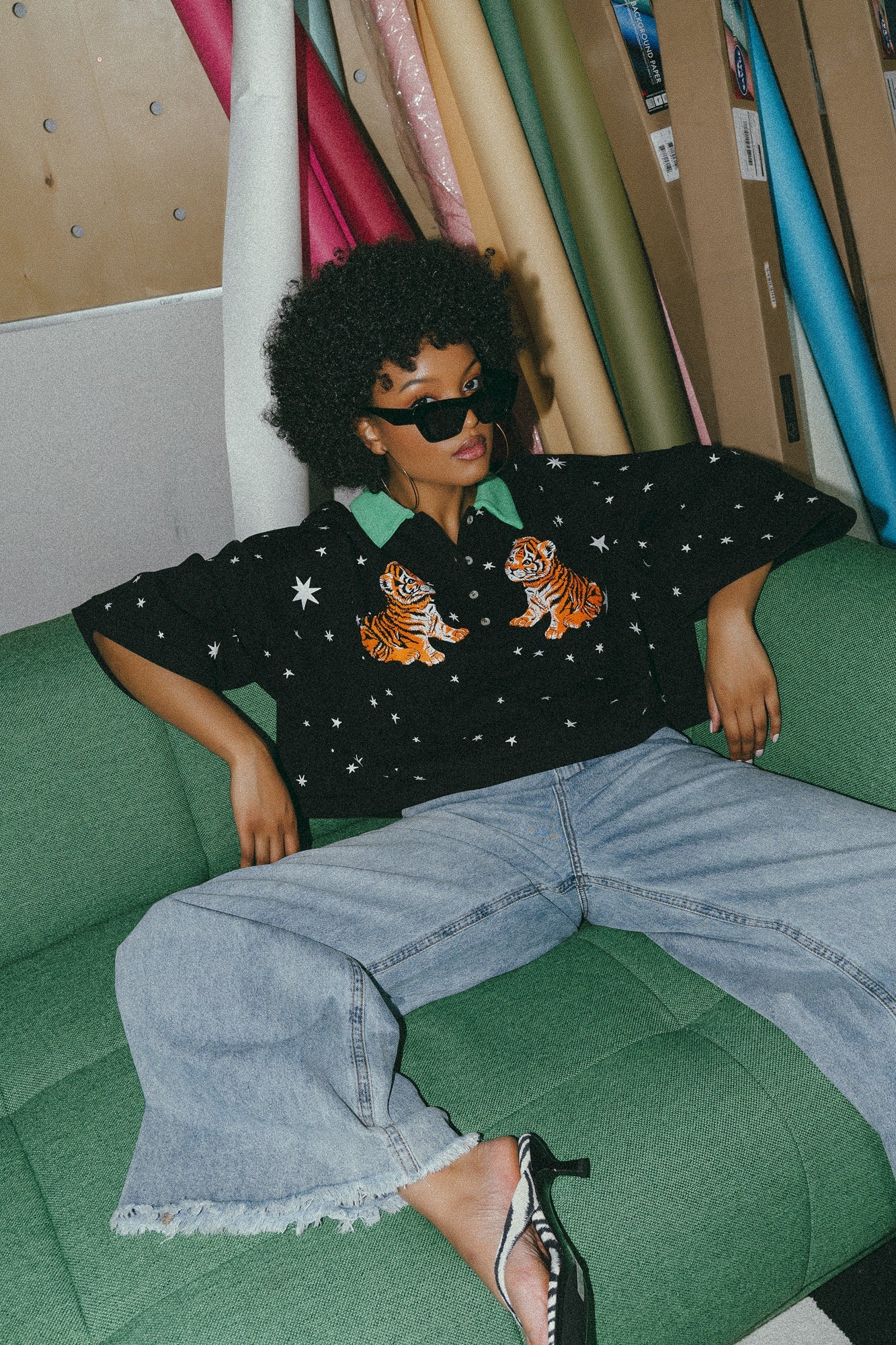 Made of Stardust Cropped Polo