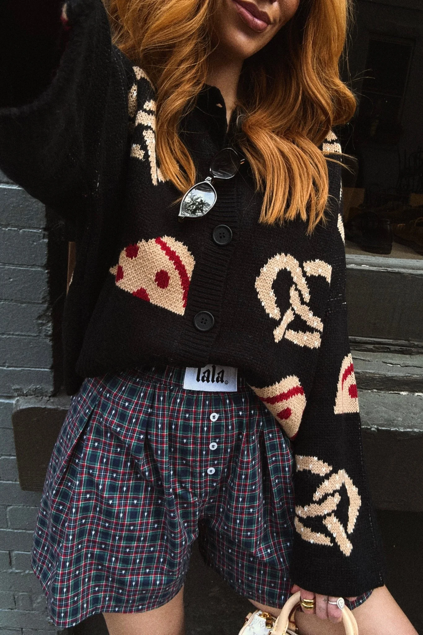 Lots of Love Plaid Pleated Boxer Shorts