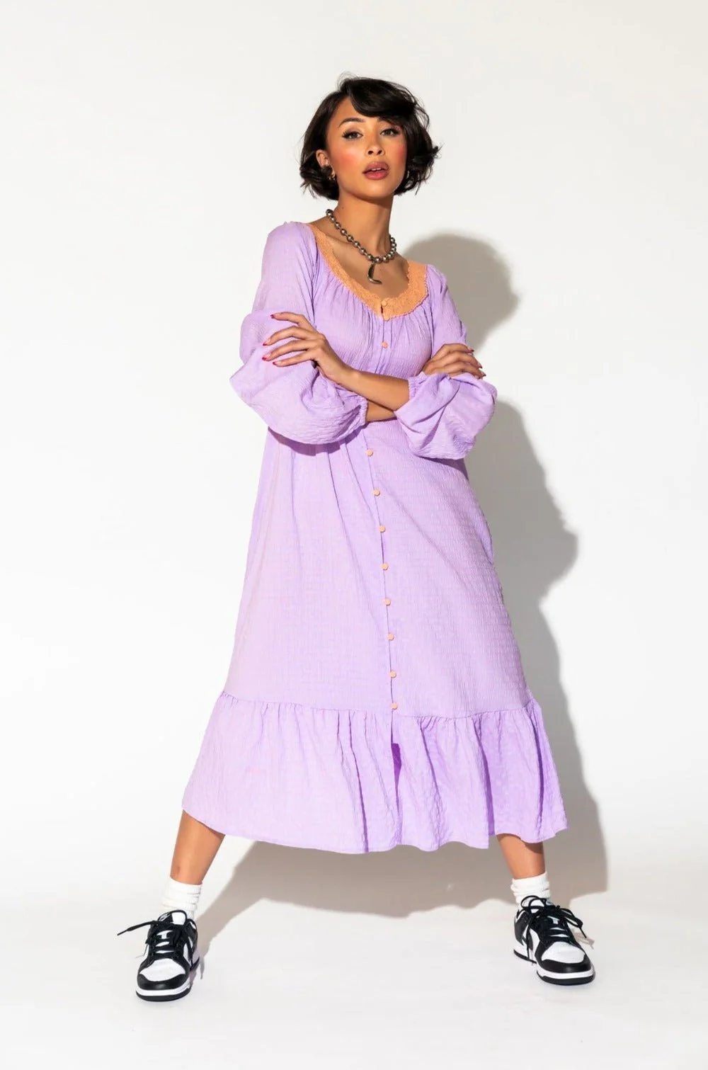 Romanticize Your Life Dress Lavender