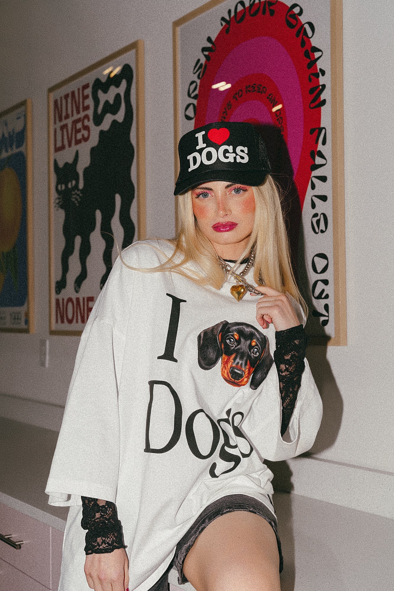 I Heart Dogs Trucker Hat