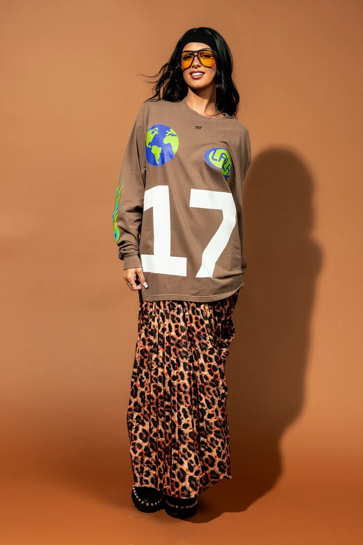 Karma's Got Your Back Oversized Long Sleeve Tee