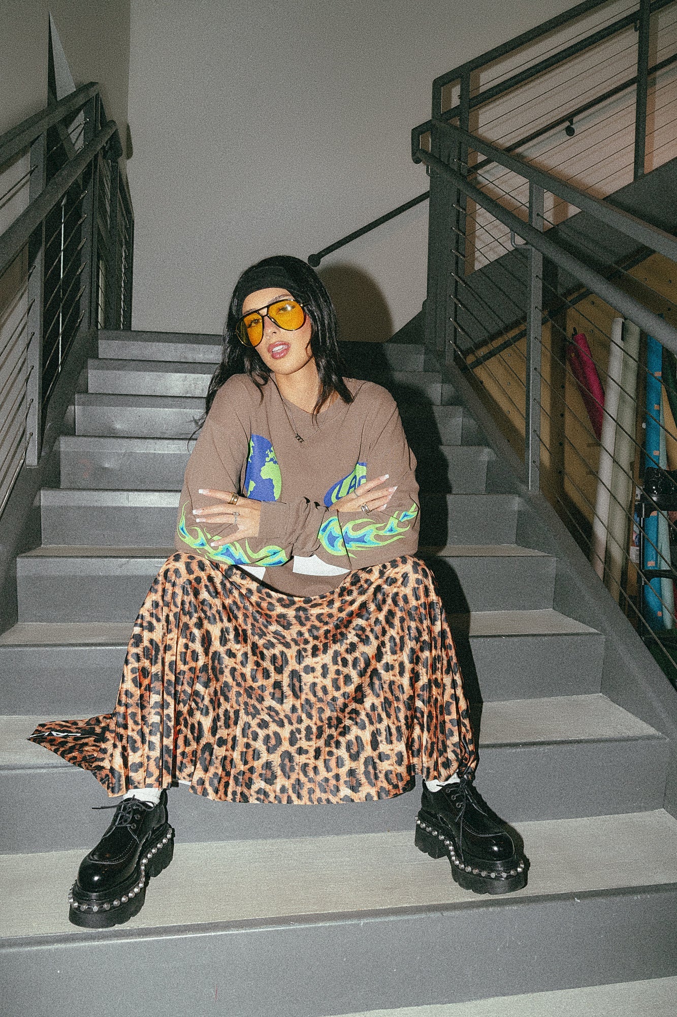 Karma's Got Your Back Oversized Long Sleeve Tee