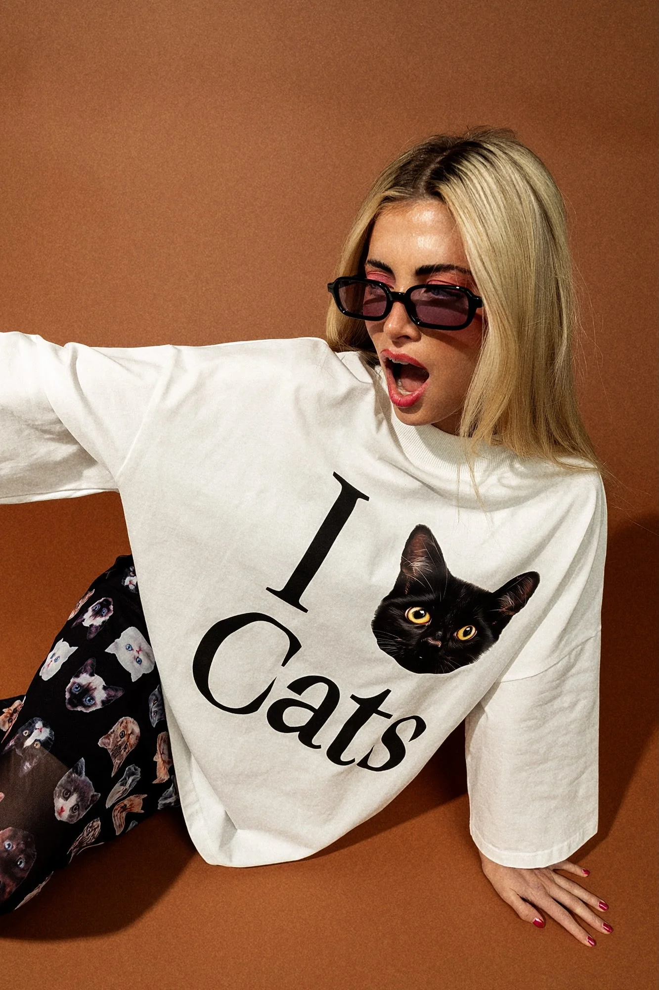 I Love Cats Heavyweight Cotton Dream Tee