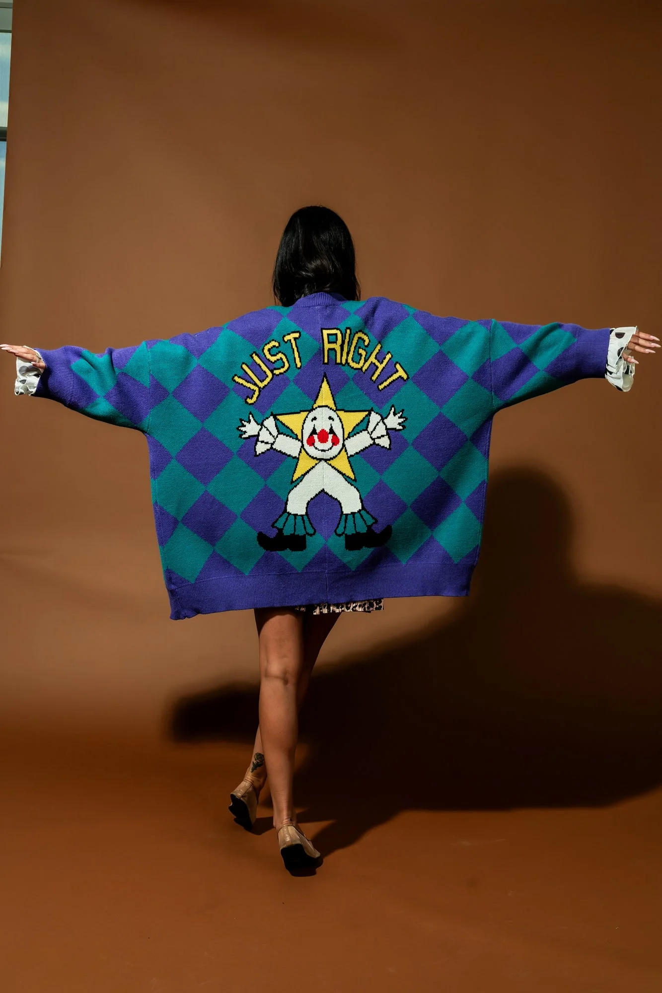 Just Right Oversized Clown Cardigan