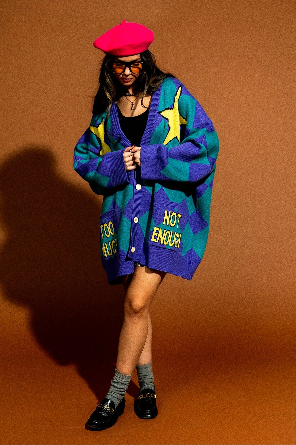 Just Right Oversized Clown Cardigan