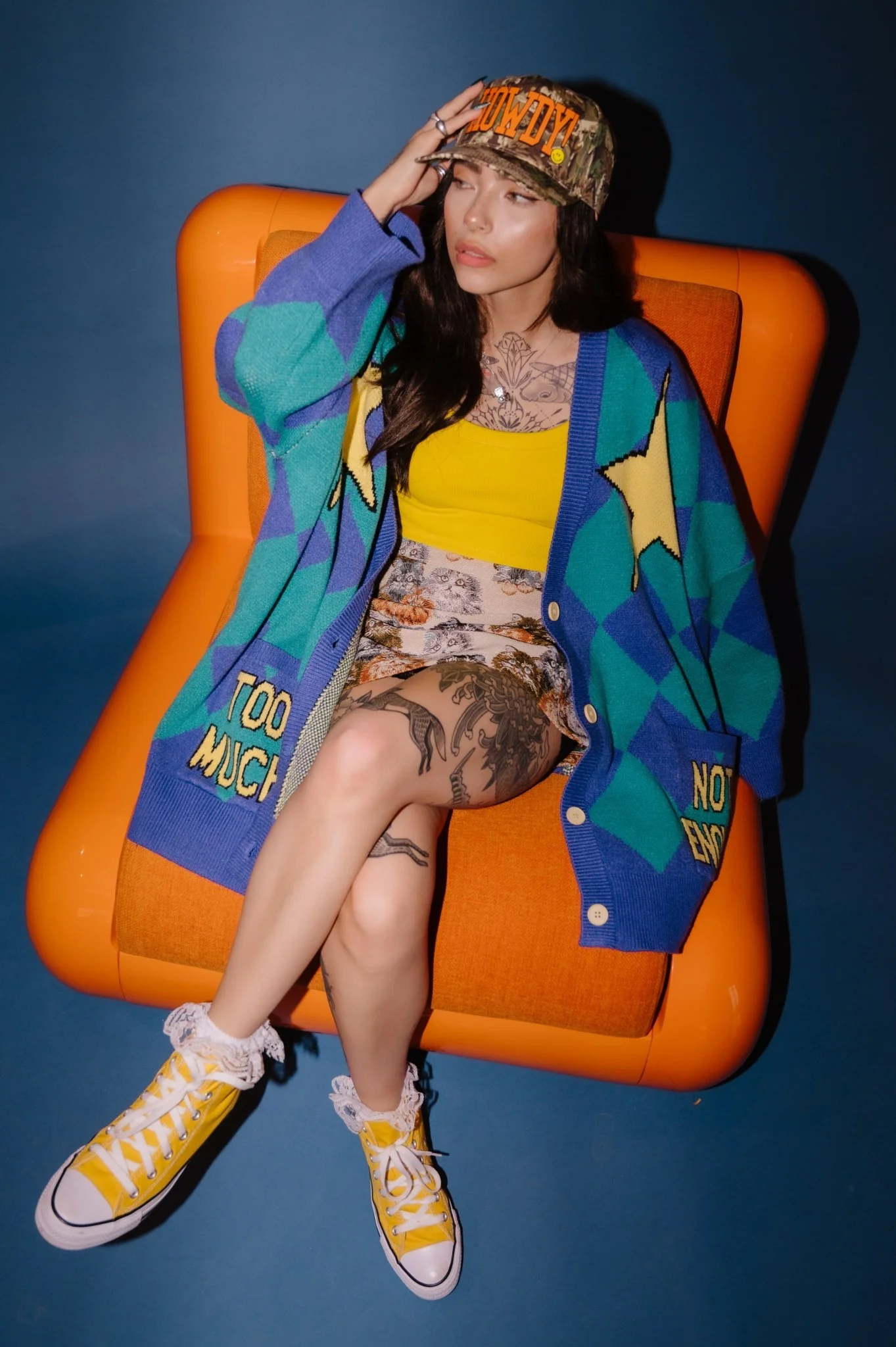 Just Right Oversized Clown Cardigan