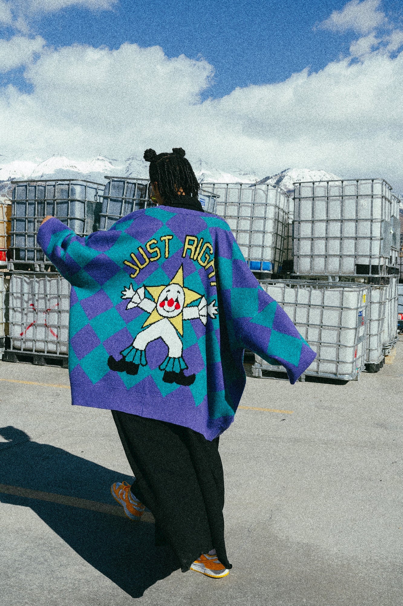 Just Right Oversized Clown Cardigan