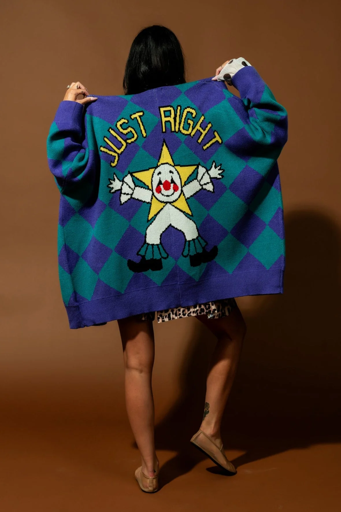 Just Right Oversized Clown Cardigan