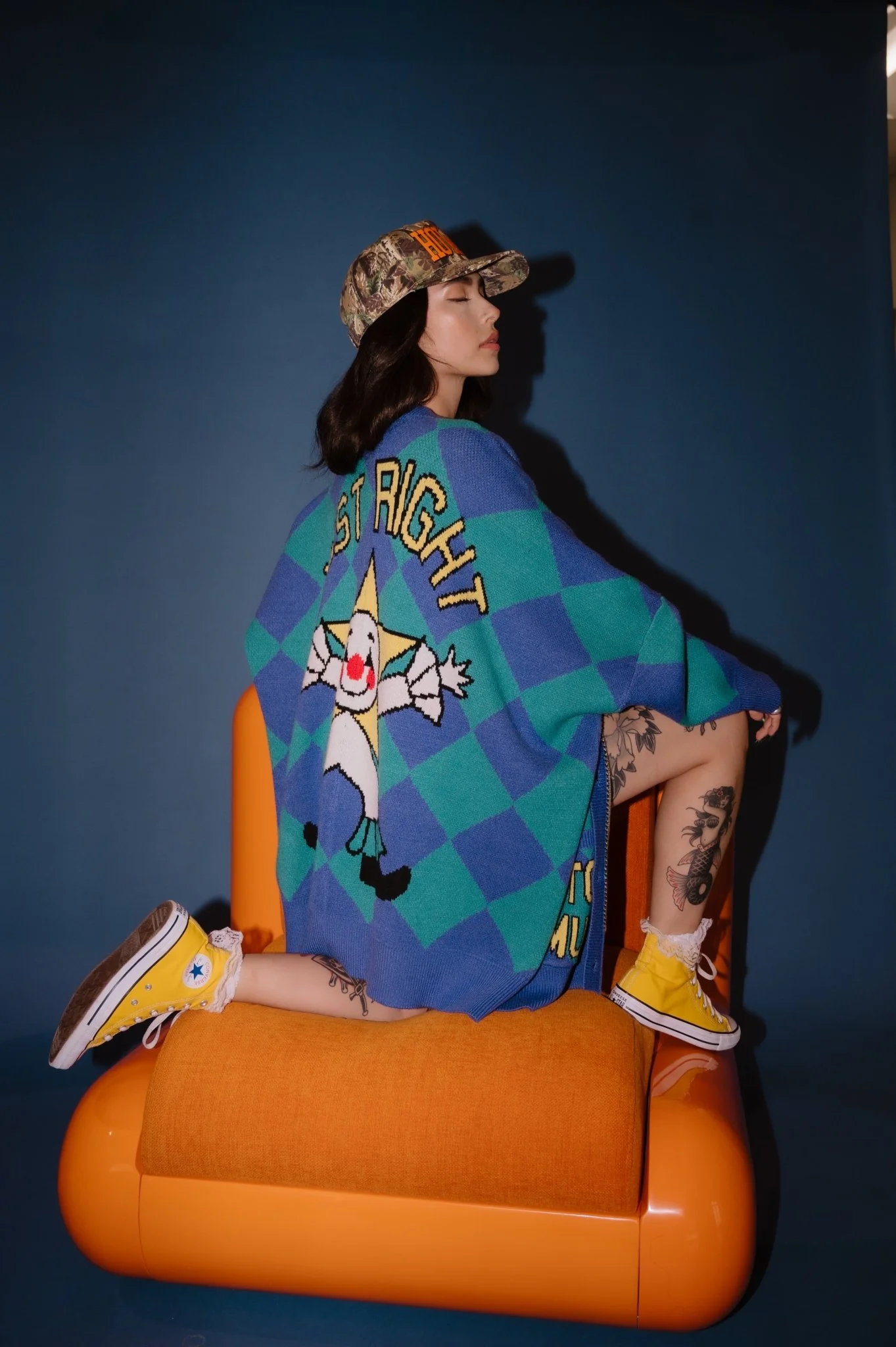 Just Right Oversized Clown Cardigan