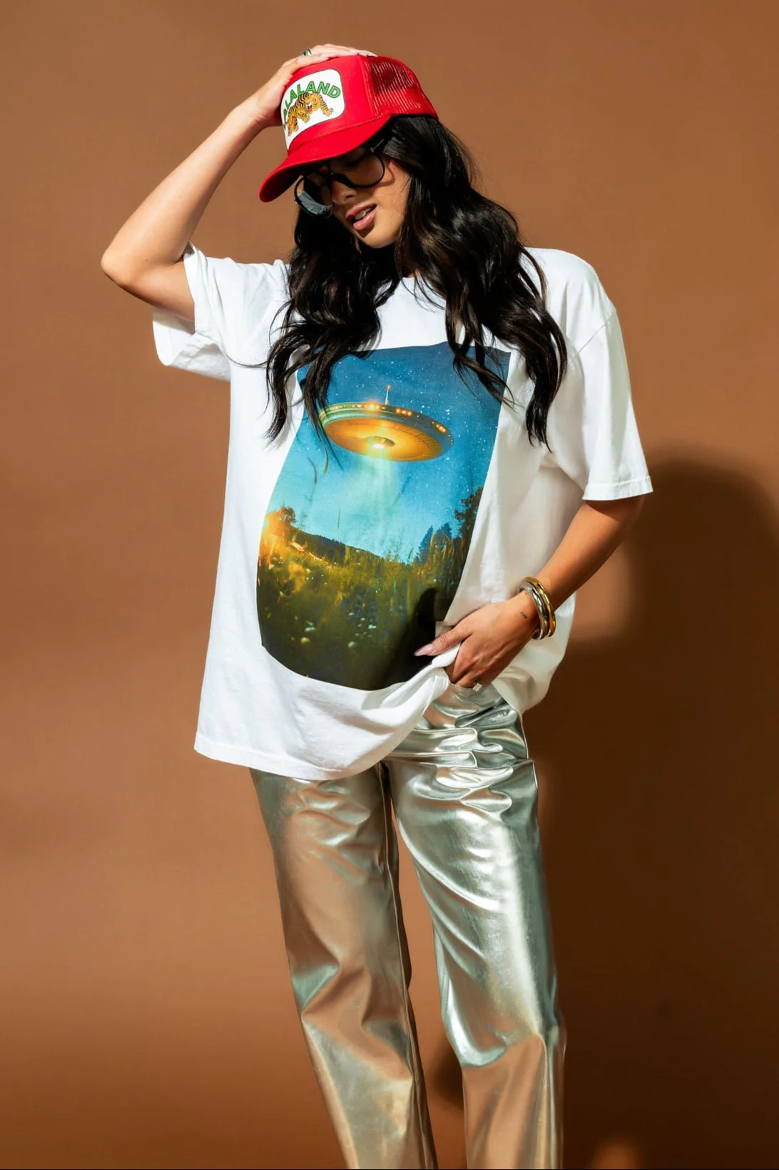 Anywhere But Here Oversized UFO Tee