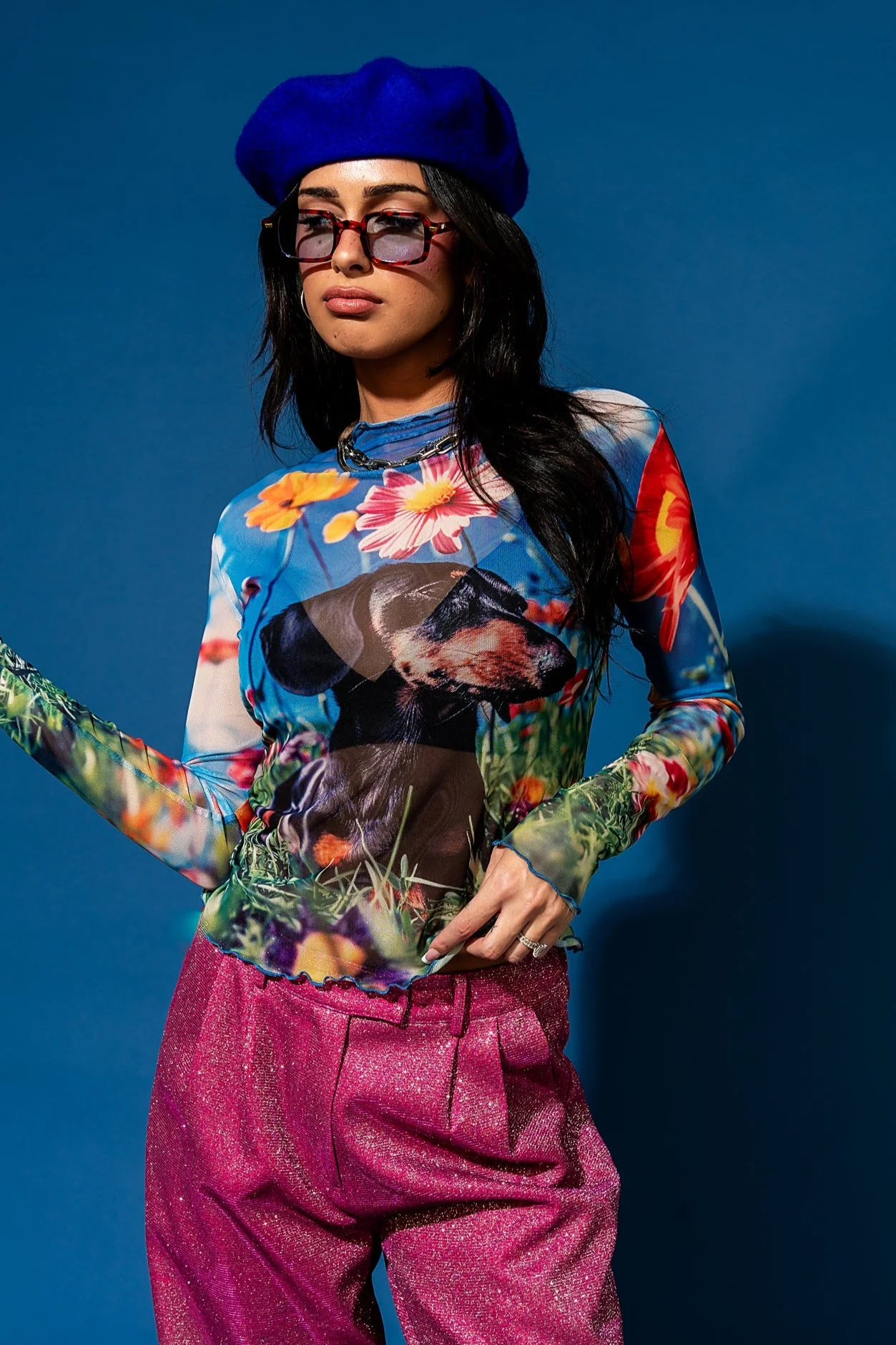Mesh Top in Walter The Wiener Dog